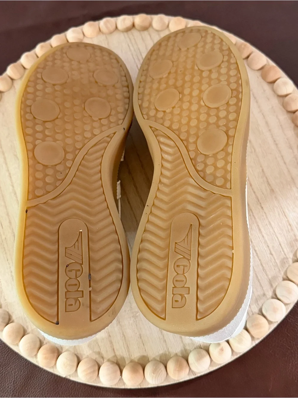 Gola Viper Metallic Gold Off White Gum Sneakers Women’s US 11 EU 42 Leather